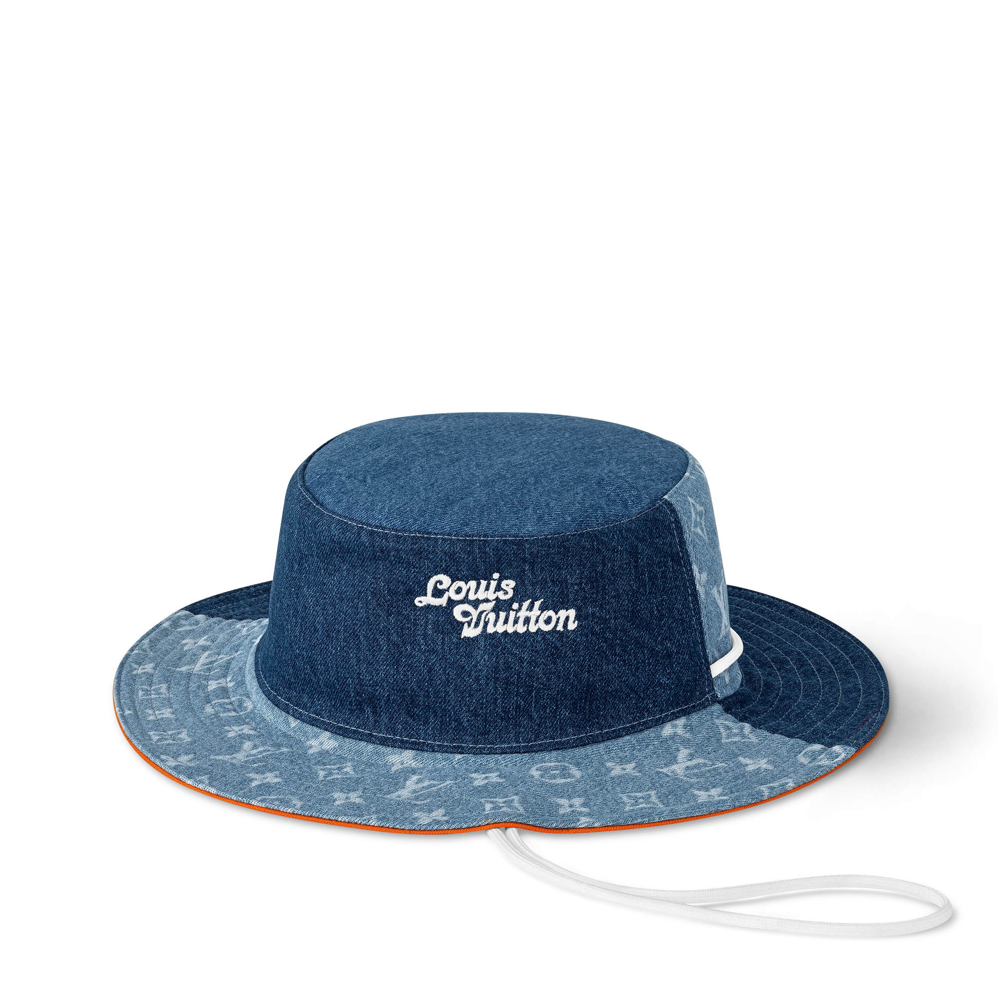 VUITTON/バケハ/デニム Denim Patchwork Explorer Reversible Bucket Hat